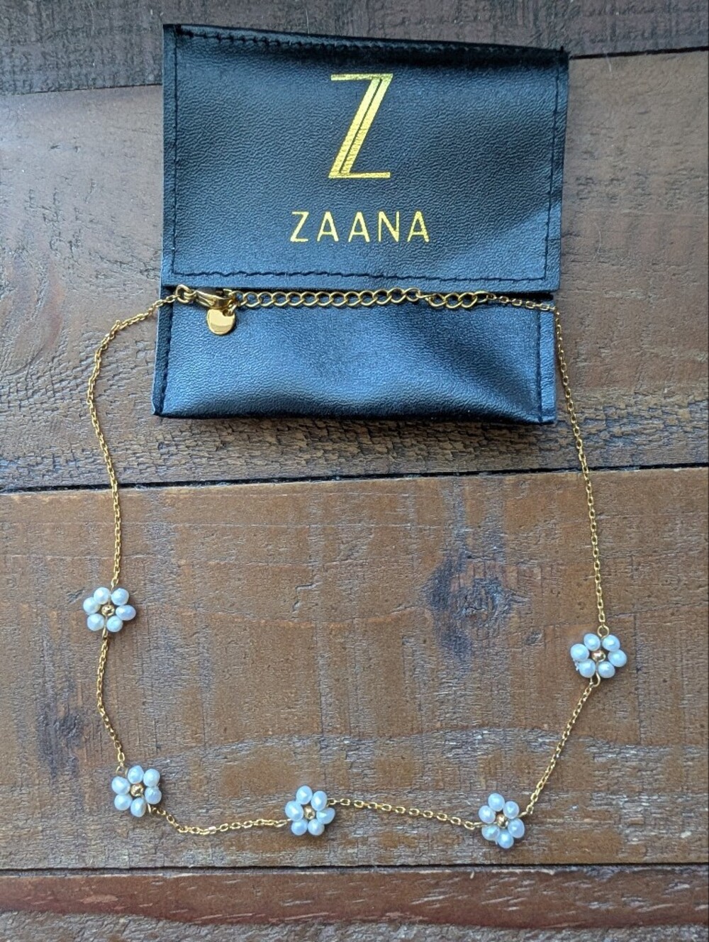 Sandy Pearl Flower Necklace - Summer Pretty Necklace